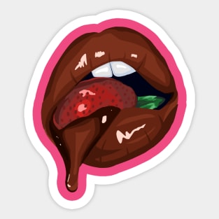 Chocolate Strawberry Sticker